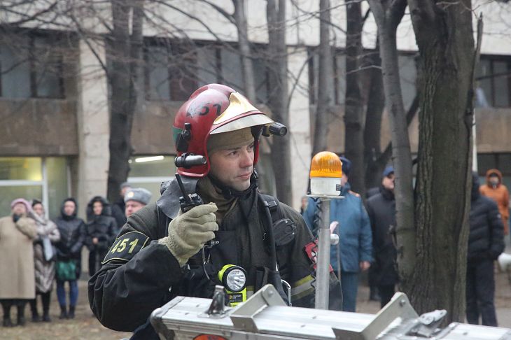 В Онкоцентре прошла противопожарная тренировка с эвакуацией персонала